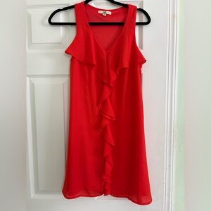 Ya Los Angeles Red Ruffle Mini Dress